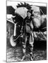 Aviator Charles Lindbergh Posing in Front of His Plane "The Spirit of St. Louis."-null-Mounted Premium Photographic Print