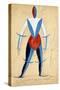 Aviator. Costume Design for the Opera Victory over the Sun by A. Kruchenykh Par Malevich, Kasimir S-Kazimir Severinovich Malevich-Stretched Canvas