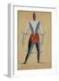 Aviator, Costume Design for the Opera Victory over the Sun by Aleksei Kruchenykh, 1913 (Ink, Gouach-Kazimir Severinovich Malevich-Framed Giclee Print