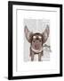 Aviator Piggy-Fab Funky-Framed Art Print