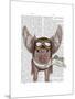 Aviator Piggy-Fab Funky-Mounted Art Print