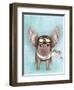 Aviator Piggy-Fab Funky-Framed Art Print