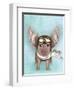 Aviator Piggy-Fab Funky-Framed Art Print