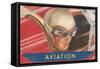 Aviatrix in Goggles-null-Framed Stretched Canvas