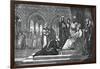 Avicenna (980-1037) Kneeling Down Himself in Front of Governor of Isfahan, 19th Century-null-Framed Giclee Print