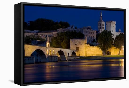 Avignon at Night, Provence, France-phbcz-Framed Stretched Canvas