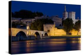 Avignon at Night, Provence, France-phbcz-Stretched Canvas