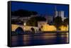 Avignon at Night, Provence, France-phbcz-Framed Stretched Canvas