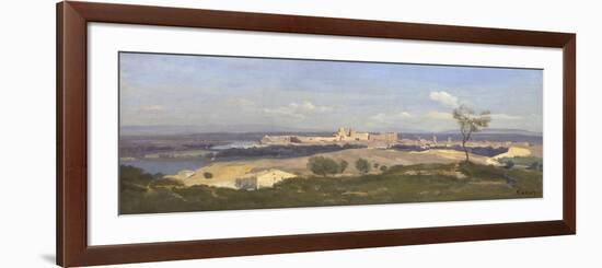 Avignon from the West, 1836-Jean-Baptiste-Camille Corot-Framed Giclee Print