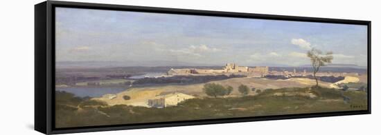 Avignon from the West, 1836-Jean-Baptiste-Camille Corot-Framed Stretched Canvas