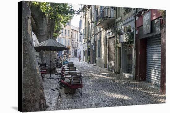 Avignon, Provence, Vaucluse, France, view of the Rue de Teinturieres-Bernd Wittelsbach-Stretched Canvas