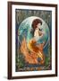 Avila Beach, California - Mermaid-Lantern Press-Framed Art Print