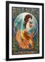Avila Beach, California - Mermaid-Lantern Press-Framed Art Print