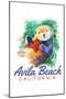 Avila Beach, California - Sea Otter - Watercolor - Lantern Press Artwork-Lantern Press-Mounted Art Print