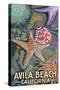 Avila Beach, California - Tidepool-Lantern Press-Stretched Canvas
