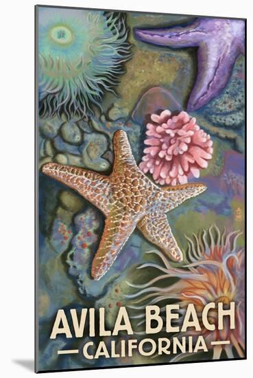 Avila Beach, California - Tidepool-Lantern Press-Mounted Art Print