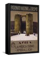 Avila - La Mistica Ciudad - Amurallada Poster-null-Framed Stretched Canvas