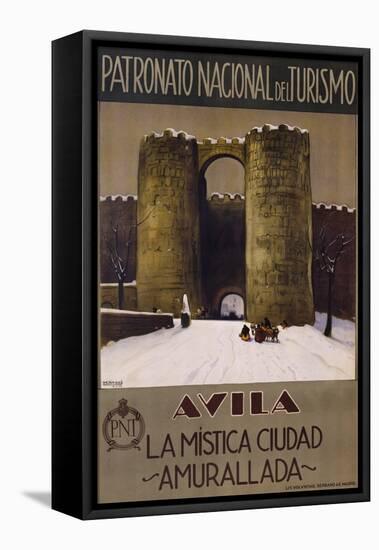 Avila - La Mistica Ciudad - Amurallada Poster-null-Framed Stretched Canvas