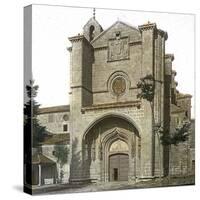 Avila (Spain), Facade of the Convent of Saint Thomas-Leon, Levy et Fils-Stretched Canvas