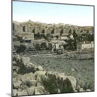 Avila (Spain), Panoramic View-Leon, Levy et Fils-Mounted Photographic Print