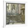 Avila (Spain), the Cathedral, Image Taken from the High Altar-Leon, Levy et Fils-Framed Photographic Print