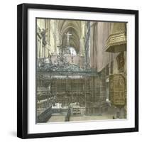 Avila (Spain), the Cathedral, Image Taken from the High Altar-Leon, Levy et Fils-Framed Photographic Print