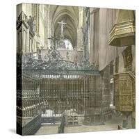 Avila (Spain), the Cathedral, Image Taken from the High Altar-Leon, Levy et Fils-Stretched Canvas