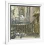 Avila (Spain), the Cathedral, Image Taken from the High Altar-Leon, Levy et Fils-Framed Photographic Print