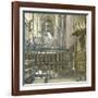 Avila (Spain), the Cathedral, Image Taken from the High Altar-Leon, Levy et Fils-Framed Photographic Print