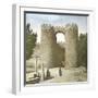 Avila (Spain), the Old Fortified Walls, Saint Vincent's Gate-Leon, Levy et Fils-Framed Photographic Print