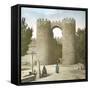 Avila (Spain), the Old Fortified Walls, Saint Vincent's Gate-Leon, Levy et Fils-Framed Stretched Canvas