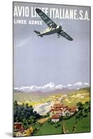 Avio Linee Italiane. S.A.-null-Mounted Art Print