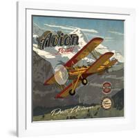 Avion postal-Bruno Pozzo-Framed Art Print