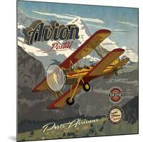 Avion postal-Bruno Pozzo-Mounted Art Print