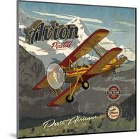 Avion postal-Bruno Pozzo-Mounted Art Print