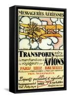 Avions-null-Framed Stretched Canvas