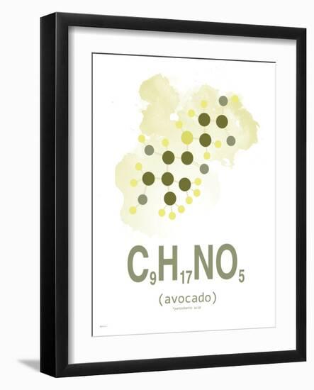 Avocado Aqua-TypeLike-Framed Art Print