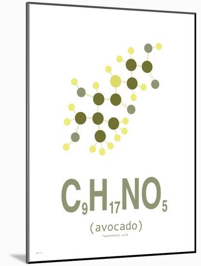 Avocado Clean-TypeLike-Mounted Art Print