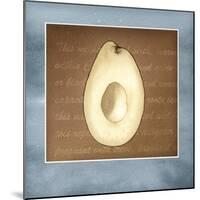 Avocado in Three 03-Kory Fluckiger-Mounted Giclee Print