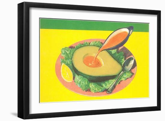 Avocado with French Dressing-null-Framed Art Print