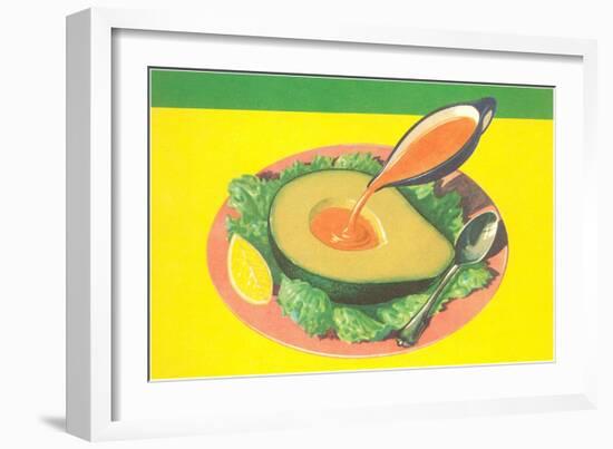 Avocado with French Dressing-null-Framed Art Print