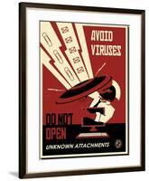 Avoid Viruses-Steve Thomas-Framed Stretched Canvas
