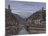 Avon Gorge Blue Sky with Clouds, December-Tom Hughes-Mounted Giclee Print