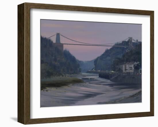 Avon Gorge, Twilight, October-Tom Hughes-Framed Giclee Print