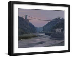 Avon Gorge, Twilight, October-Tom Hughes-Framed Giclee Print