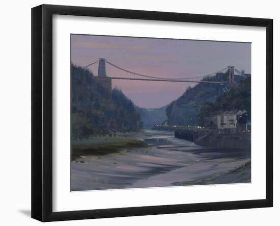 Avon Gorge, Twilight, October-Tom Hughes-Framed Giclee Print