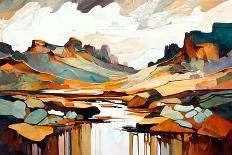 River in the Canyon-Avril Anouilh-Art Print