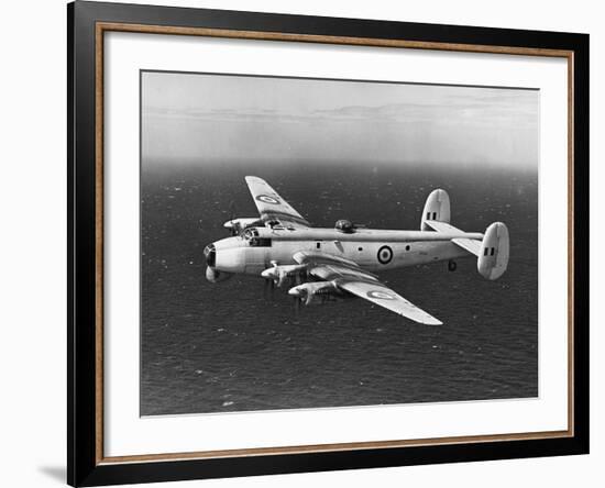 Avro Shackleton Patrolling Coastal Waters-null-Framed Photographic Print