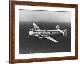 Avro Shackleton Patrolling Coastal Waters-null-Framed Photographic Print