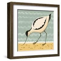 Avuncular Avocet-Catriona Hall-Framed Giclee Print